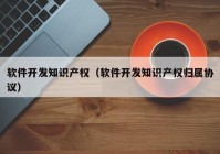 軟件開發(fā)知識產權（軟件開發(fā)知識產權歸屬協(xié)議）