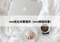 seo優(yōu)化權重提升（seo網(wǎng)站權重）