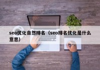 seo優(yōu)化自然排名（seo排名優(yōu)化是什么意思）