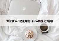 專業(yè)性seo優(yōu)化理念（seo的優(yōu)化方向）