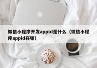 微信小程序開發(fā)appid是什么（微信小程序appid在哪）