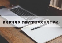 智能軟件開(kāi)發(fā)（智能軟件開(kāi)發(fā)方向是干嘛的）