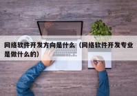 網(wǎng)絡軟件開發(fā)方向是什么（網(wǎng)絡軟件開發(fā)專業(yè)是做什么的）