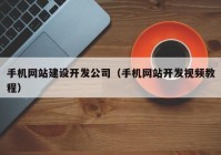 手機網(wǎng)站建設開發(fā)公司（手機網(wǎng)站開發(fā)視頻教程）