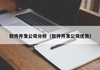 軟件開發(fā)公司分析（軟件開發(fā)公司優(yōu)勢(shì)）