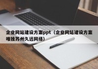 企業(yè)網(wǎng)站建設(shè)方案ppt（企業(yè)網(wǎng)站建設(shè)方案唯獨蘇州久遠網(wǎng)絡(luò)）